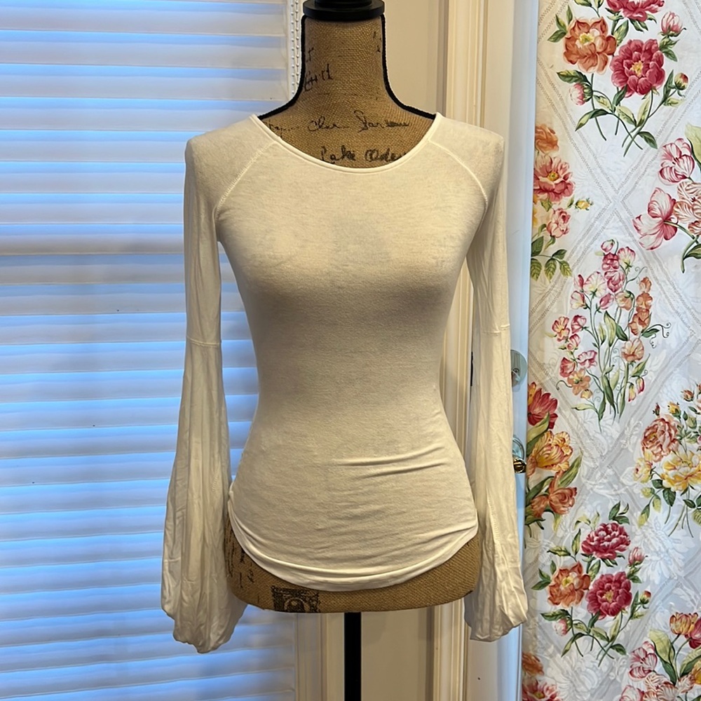 NWT Free People balloon sleeve shirt